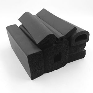 Bande d'étanchéité de barre d'éponge en mousse de caoutchouc EPDM bande d'éponge carrée joint en caoutchouc mousse EPDM noir joint de garniture de porte d'armoire bande silencieuse - Product Image 3