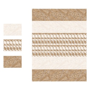 กระเบื้องเซรามิคเคลือบเงาสีน้ำตาลและสีครีม300x450mm - Product Image 1