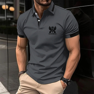 Polo de hombre de material de calidad premium a precio barato Polo de hombre duradero y transpirable de talla grande mejor para ropa informal - Product Image 4