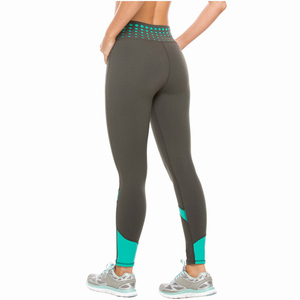 Seamless Yoga Set For Women 2 Piece High Waist <b>Leggings</b> With Contrast Binding V Neck Sports Bra Full Length Workout Wear - Product Image 4