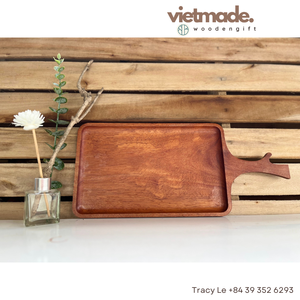 Plateau à pizza en bois naturel écologique de premier choix Hotselling Design unique basé sur la demande du client du Vietnam - Product Image 2