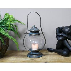 Faroles de metal y vidrio que realzan la belleza de las reuniones nocturnas y las comidas compartidas, increíblemente elaborados por artesanos indios. - Product Image 2