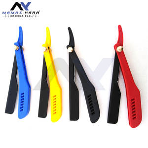 Rasoir à lame fixe, rasoir droit, lame multiple, logo personnalisé, couleur personnalisée, poignée en plastique de sécurité, style à verrouillage coulissant - Product Image 2
