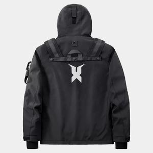 Nouveau Style Streetwear Nylon Tech Pull Veste Pantalon Ensembles Cargo Pantalon Avec Poches Latérales Techwear - Product Image 2