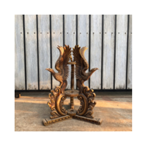 Cổ rắn gỗ tếch Cột cờ cơ sở trang trí cổ điển cờ đứng chủ - Product Image 6