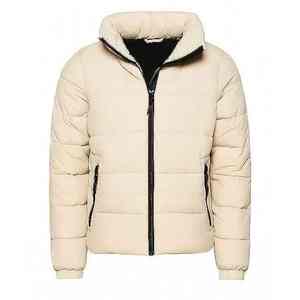 Veste matelassée en duvet à col montant pour hommes avec coupe-vent manches d'hiver grande taille Service OEM - Product Image 4