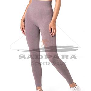 ชุดโยคะเอวสูงสำหรับผู้หญิงชุดออกกำลังกายผ้าคอตตอนผ้ายืดพิมพ์ลายออกแบบโลโก้ได้ตามต้องการ - Product Image 3