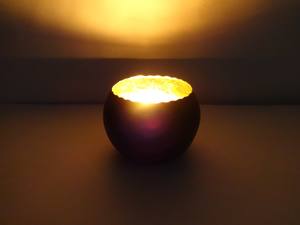 Decoración de mesa hecha a mano de hierro, cuenco de Navidad y Pascua, soporte de pilar de vela votiva, soporte de boda y regalo decorativo, corte de rejilla - Product Image 2