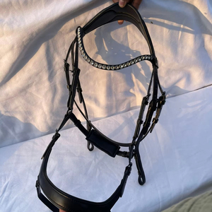 Brida de Cuero de Lujo para Caballo con Diadema de Pedrería |   Brida Ecuestre Inglesa al por Mayor - Product Image 6