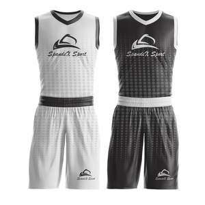 Uniformes de basket-ball réversibles conçus sur mesure, taille plus et techniques imprimées respirantes pour les sports d'été - Product Image 1