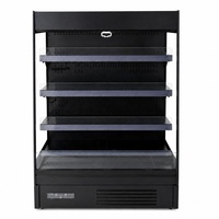 Réfrigérateur commercial semi-vertical multi-étagères à température unique, à refroidissement par air, avec contrôle numérique pour