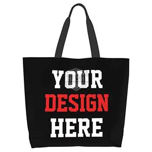 Bolsa de Compras de Algodón de Lujo para Mujer, Diseño Personalizado, Bolso de Mano, Bolso de Hombro, Impresión de Serigrafía de Alta Calidad, Ecológica - Product Image 5