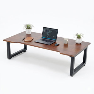 120x60cm Rubber Wood Floor-Sitting <b>Desk</b> with <b>Foldable</b> Legs Feature <b>Foldable</b>-Model SPD68001 - Product Image 1