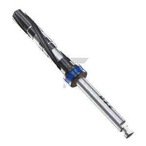 Foret droit DNT 03.2mm externe irrigué, code couleur bleu, fabriqué en Israël, en acier inoxydable - Product Image 3