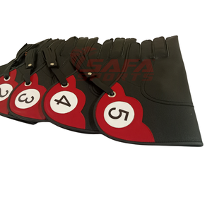 Venta al por mayor de calidad superior personalizable 30cm estilo árabe cetrería guante numeración logotipo impreso para la caza - Product Image 5