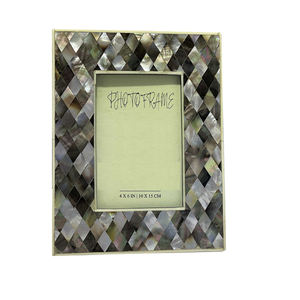 Cadre photo en résine nacrée de luxe fait à la main Présentoir photo unique - Product Image 1