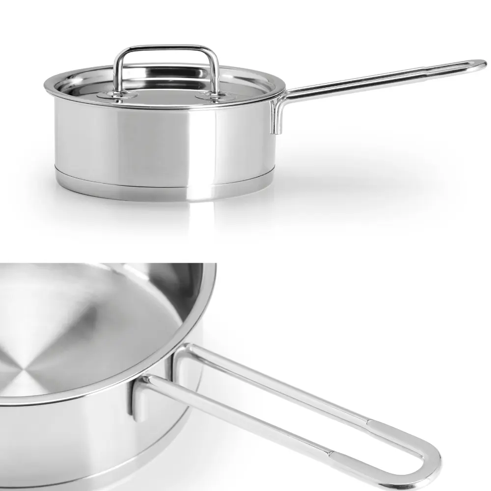 Cookware Set Reasonable Price Stainless Steel Cooking Layer Bottom Customized Packaging Made In Vietnam Manufacturer