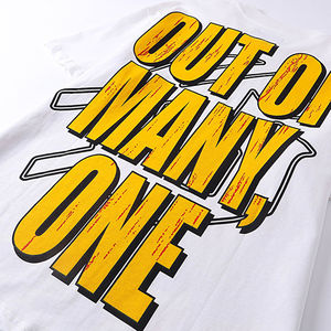 Camiseta Retro OEM 100% Algodón Grueso para Hombre, Talla Grande, Impresión DTG, Logotipo, Lavado Ácido, Estilo Vintage, Personalizada - Product Image 3