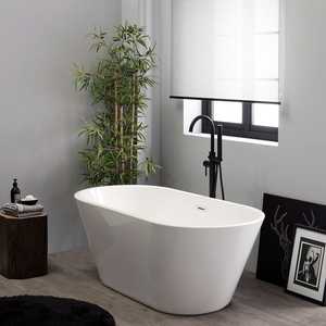 ANITA 180CM Freestanding <b>White</b> <b>Acrylic</b> Bath Premium Tubs Product - Product Image 2