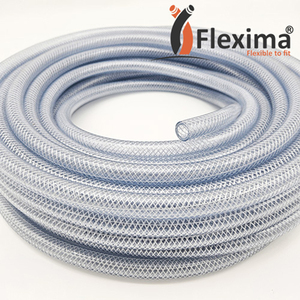 Tuyau tressé en PVC flexible transparent de qualité alimentaire Tube en plastique renforcé durable pour le transfert de jus de boisson à l'eau - Product Image 6