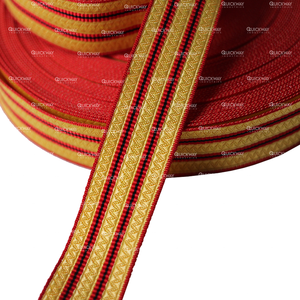 Fil d'or français personnalisé mylar tresse dentelle tresse dentelle et frange tresse dorée pour épaulettes épaulettes - Product Image 6