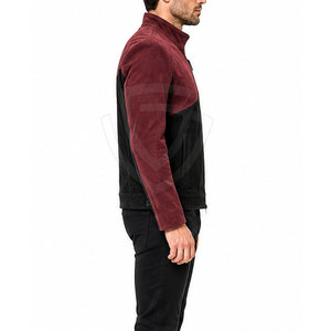 Elegant <b>Suede</b> Leather <b>Jacket</b> Designed For <b>Men</b> With Smooth Finish Comfortable Fit Classic Collar And Versatile Casual Outerwear - Product Image 5