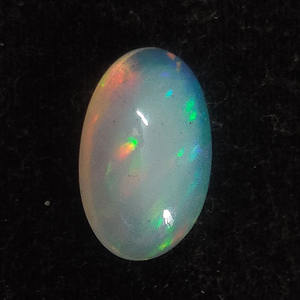Opale éthiopienne naturelle, cabochon ovale 17x11mm, 6.75 cds, cabine en opale véritable pour bijoux pleins de feu, cabine en opale blanche, pierres précieuses - Product Image 5