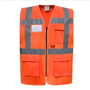 Gilets de construction personnalisables Vestes de sécurité réfléchissantes en polyester haute visibilité avec matériau en maille respirante - Product Image 3