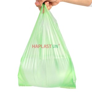 Biodegradable LDPE Poly T-Shirt <b>Bag</b> With Vest Handle for Shopping Business Use Packaging & Printing Products - Product Image 6