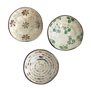 Cuencos con incrustaciones de perlas Madre, cuencos de cáscara de coco, regalos o decoración, alta calidad - Product Image 5