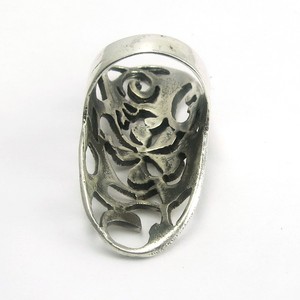 ดูดี!! รูปร่างใบออกซิไดซ์ธรรมดาเงิน925แหวนเงินสเตอร์ลิง925เครื่องประดับเงินสเตอร์ลิง - Product Image 3