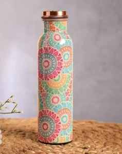 Botella de Agua de Cobre de Gran Tamaño con Acabado Antiguo, a Prueba de Fugas, para Adultos, Botella de Cobre para Beber Agua - Product Image 6