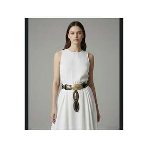 Ceinture de cowgirl, ceinture de taille, ceinture de robe, ceinture de jupe, ceinture de pantalon - Noir-Or - Product Image 5