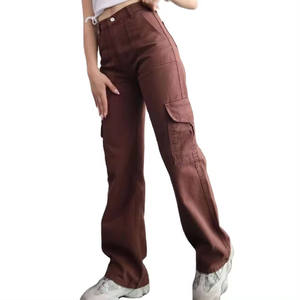 Custom OEM Manufacturer Breathable <b>Women</b> Denim Jeans <b>Cargo</b> <b>Pants</b> <b>Baggy</b> Multi Pockets Denim Jeans for <b>Women</b> 2026 - Product Image 3