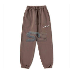 Pantalon pour homme Pantalon de jogging épais et lavé Pantalon de survêtement en molleton de coton Taille moyenne Baggy surdimensionné Streetwear pour l'entraînement d'hiver Jogging - Product Image 1