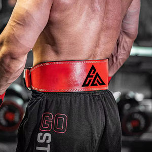 Ceinture de soutien de taille en cuir de vachette ceinture de puissance de gymnastique Logo personnalisé ceintures d'haltérophilie de musculation à vendre - Product Image 5