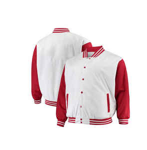 Chaquetas universitarias de invierno para hombre con diseño bordado personalizado de calidad superior con cuello levantado y logotipo frontal hecho en fábrica - Product Image 6