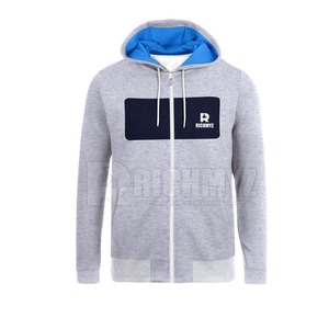 Sudadera con Capucha y Cremallera para Hombre, Estilo Urbano, Personalizada con su Propio Logotipo, Sudadera con Capucha y Cremallera de Dos Colores - Product Image 1