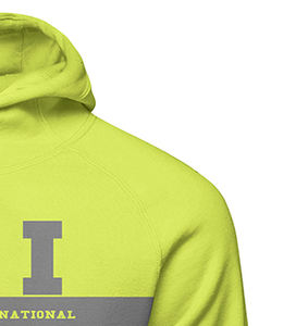 Sweat à capuche en molleton décontracté pour femmes et hommes Motif solide brodé surdimensionné avec techniques perlées pour la saison hivernale - Product Image 6