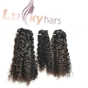 Meilleur prix qualité supérieure trame Remy couleur naturelle cuticule vierge alignée vietnamien vente en gros bouclés faisceaux noirs de cheveux humains - Product Image 5