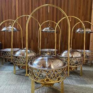 Plato Calentador Decorativo Premium para Buffet de Hotel y Presentación Elegante de Comida - Product Image 4