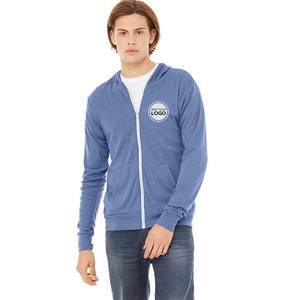 Sweat à capuche zippé Bella Canvas Custom Apparel pour homme, léger, coupe classique, coton/fibre de bambou, hiver, imprimé numérique - Product Image 1