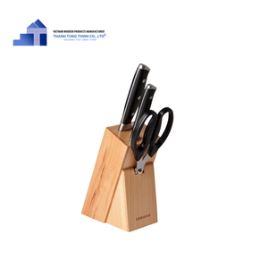 ชั้นวางมีดแบบพกพาที่ทำจากไม้ที่วางมีดทำจากไม้สำหรับห้องครัวผลิตในเวียดนาม - Product Image 1