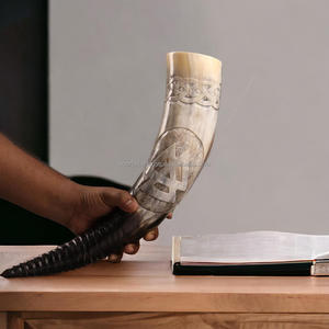 Lampe de sel Viking de qualité supérieure, gravure de bande Valknut en agate de haute qualité, écologique, portable, design poli, Noorbaba - Product Image 3