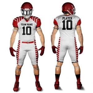 Uniforme de football américain pour hommes en maille respirante et antibactérienne, personnalisable par sublimation, nouveau, confortable, vêtements d'équipe sportive, vente en gros - Product Image 4