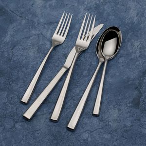 Juego de Cubiertos de Acero Inoxidable Ecológico para Catering de Hoteles de Lujo, Vajilla Plateada Personalizable para un Hogar Elegante, Postre Ligero - Product Image 4