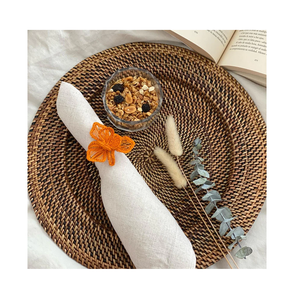 Cher et concepteur macramé porte-serviettes luxe qualité bas prix propre finition rond de serviette pour décoration de Table à manger - Product Image 1