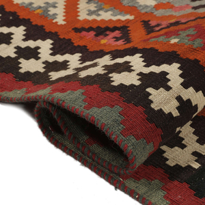 Alfombra Kilim de lana moderna más vendida de 2024, diseño geométrico rojo crema, encanto Vintage, hogar, cocina, puerta, suelo, juegos de alfombras - Product Image 5