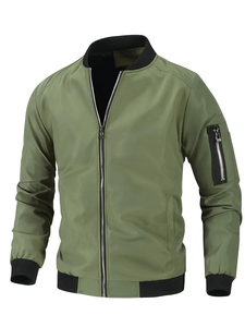 Chaqueta Bomber para Hombre de Alta Calidad Hecha a Medida, Talla Grande, Tela de Lona para Invierno con Logotipo de Alta Visibilidad, Precio al por Mayor - Product Image 6