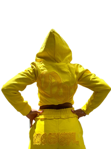 Custom <b>Men's</b> Casual Winter Wear Set Print Breathable Quick-drying Knitted Crop Top <b>Short</b> Joggers Zip Hoodie Vintage Tracksuit - Product Image 3